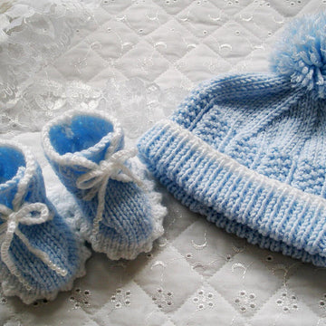 Baby knitting pattern Cardigan, Shorts, Hat and Boots, 0-3 Month Baby, 20-22 inch Doll