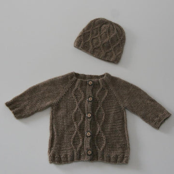Petit Chou (Cashmere Cardigan and Baby Beanie)
