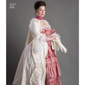 Simplicity 8578 Women's 18th Century Gown - Sewing Pattern