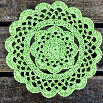 Rustic Flower Doily Written Pattern