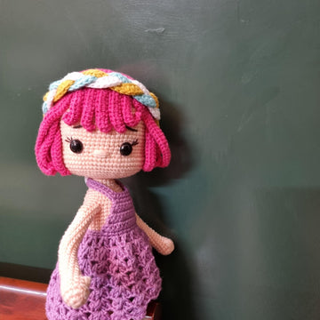 Crochet doll pattern, Jolie doll, amigurumi doll pattern