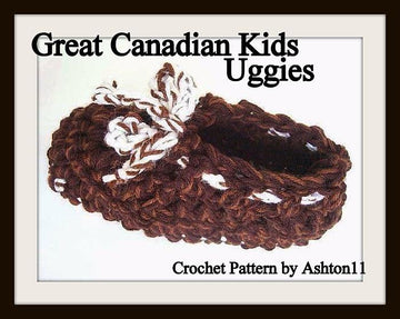 Great Canadian Uggies for Kids! CROCHET PATTERN by Ashton11