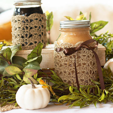 Rustic Elegance Canning Jar Cozy Set