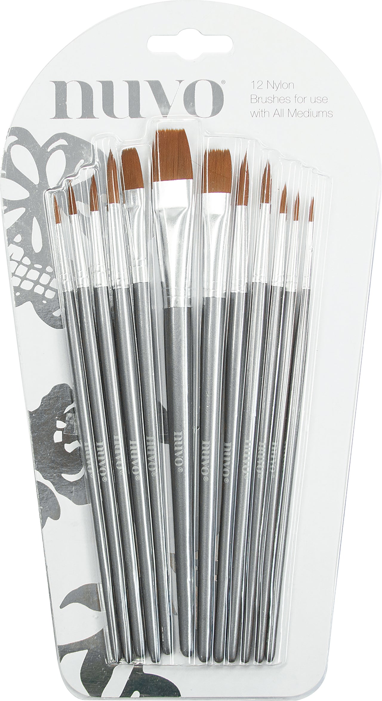 Tonic Studios Nuvo Paint Brushes 12/Pkg - 379829