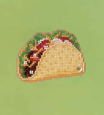 Mill Hill Taco Cross Stitch Kit - 3inw x 2.5in