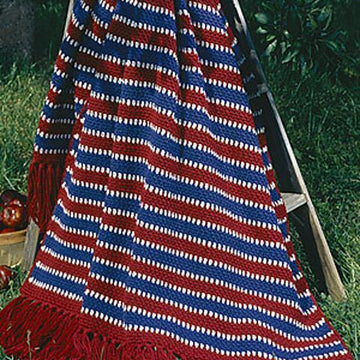 Colonial Stripe Afghan