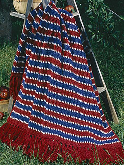 Colonial Stripe Afghan