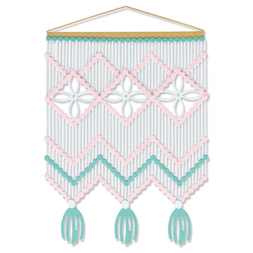 Sizzix Thinlits Die Set 9PK Macramé Card Front by Jennifer Ogborn