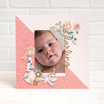American Crafts Night Night Baby Girl Thickers Stickers 5.5"X11" 151/Pkg - Words & Numbers/Gold Foiled Foam