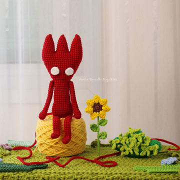 Three-Horned Yarny Spirit – Crochet Fanart Pattern (Digital PDF)