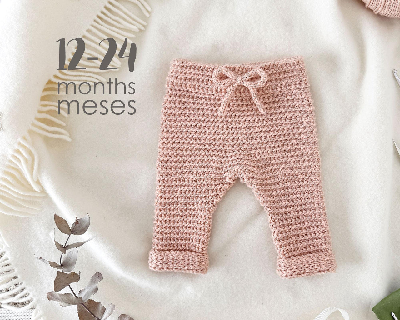 12-24 months - CUDDLES Crochet Pants