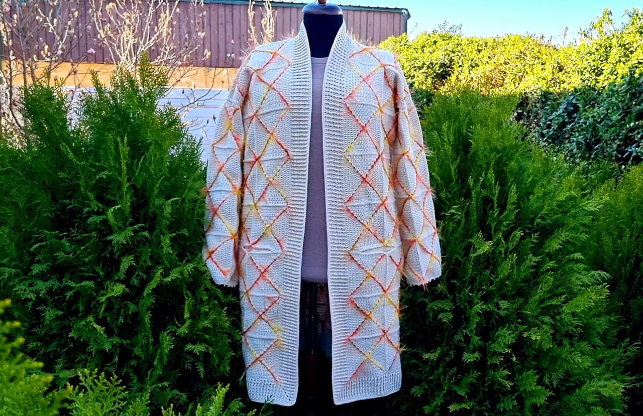 Crochet Cardigan with granny squares