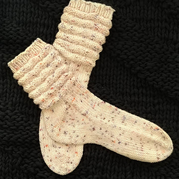 Totally Tubular - scrunchie toe-up socks