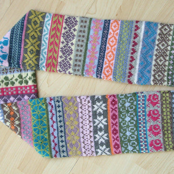 My colorful fair isle scarf