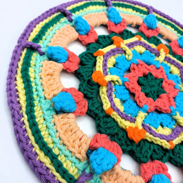 Crochet Mandala | Crochet Doily | Hexie Splash
