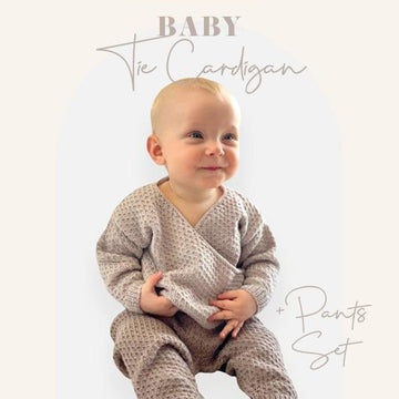 2318 Baby Tie Cardigan & Pants Set