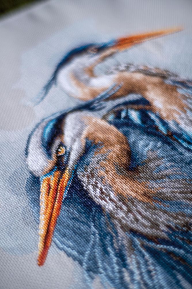 Lanarte Great Blue Herons Counted Cross Stitch Kit