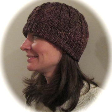 Cabled Slouch Cap