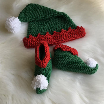 Elf Bootie & Hat Set N 336