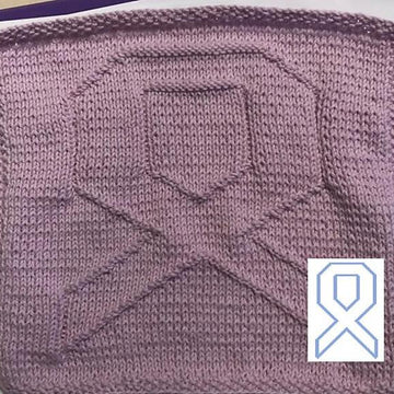 Nr. 192 Knæk Cancer bow 65 stitches
