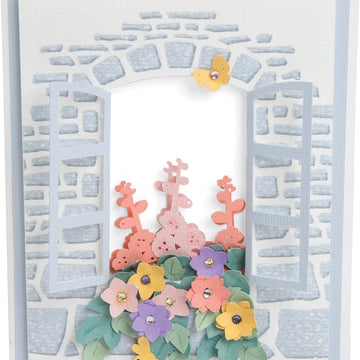 Sizzix Impresslits Embossing Folder By Lynda Kanase - Window Box
