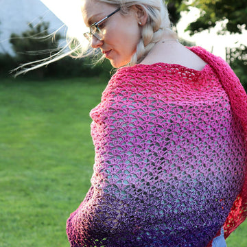 Summer Fuchsia Shawl