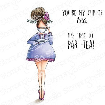 Stamping Bella Cling Stamps - Curvy Girl Loves Tea