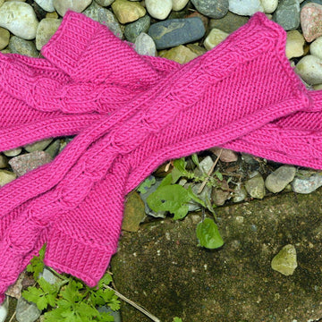 Cabled Fingerless Gloves