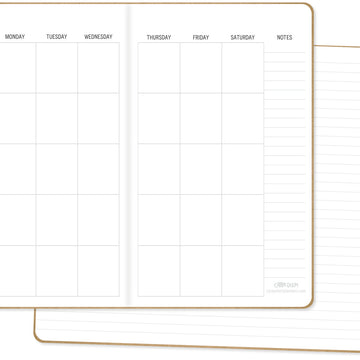 Carpe Diem Traveler's Notebook Inserts 5"X8.25" 2/Pkg - One Monthly/One Lined