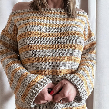 Sun - Kissed Crochet Sweater