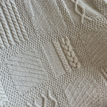 Seamless Knit Square Afghan
