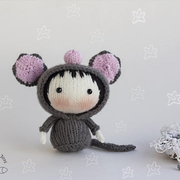 Gray Mouse Doll