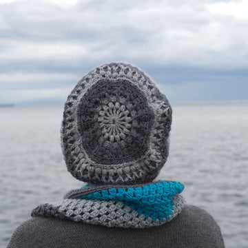 Mandala Hat and Cowl Set