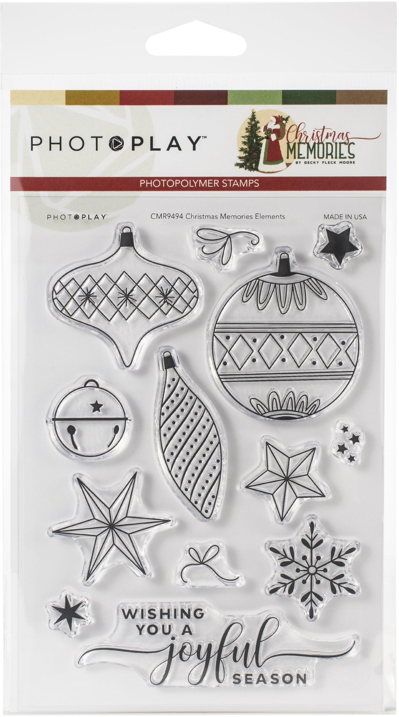 Photoplay Paper PhotoPlay Photopolymer Stamp - Elements, Christmas Memories