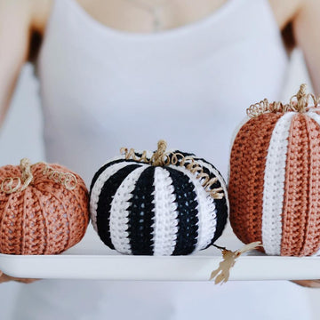 Three Halloween Pumpkins
