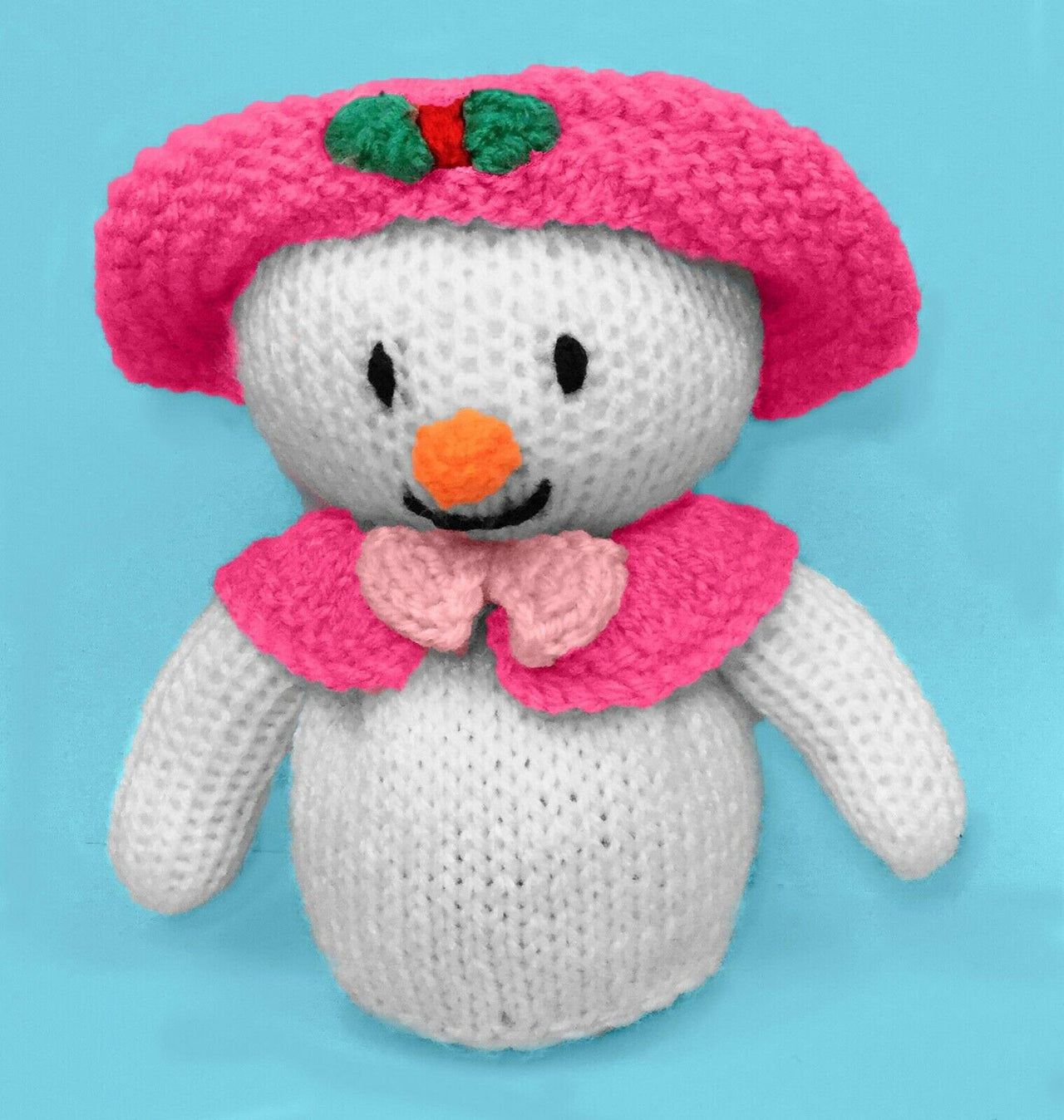 Christmas Mrs Chilly Snowman orange cover / toy