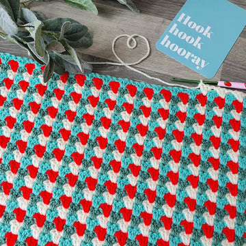 Candy Cane Striped Blanket