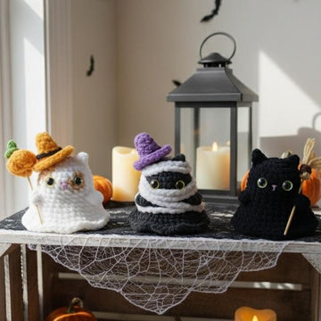 Cat Crochet Pattern, Crochet Cat Pattern,Halloween Cat Crochet Pattern, No Sew Crochet Pattern