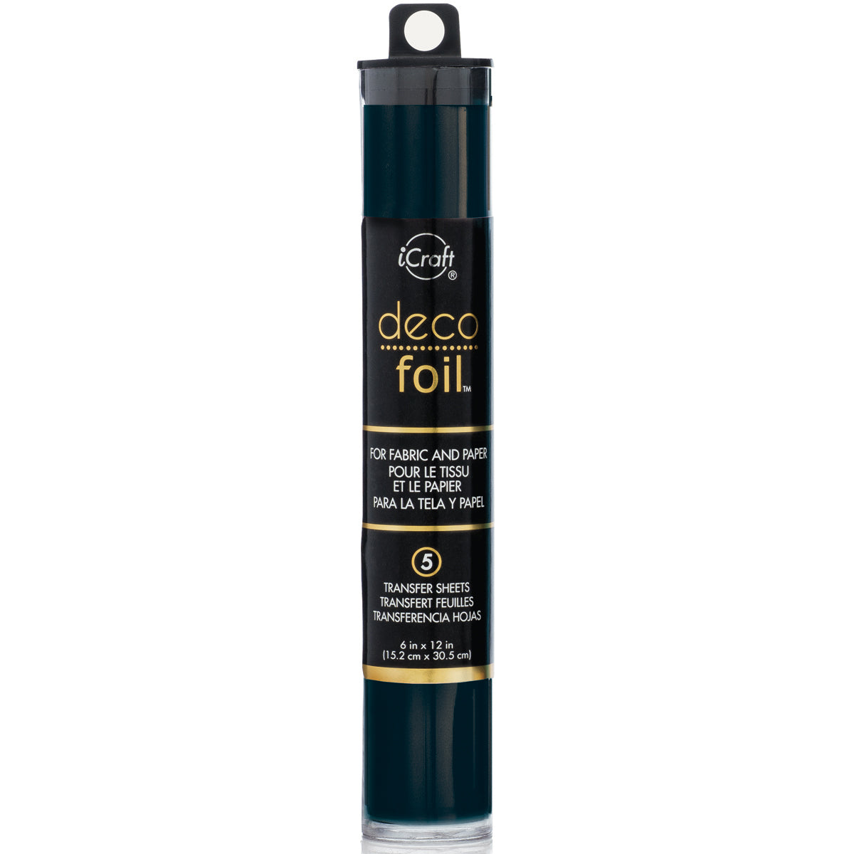 Therm O Web Deco Foil Transfer Sheets 6"X12" 5/Pkg - Black