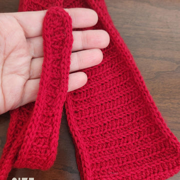 Skinny Sophia Crochet Scarf with I-Cord