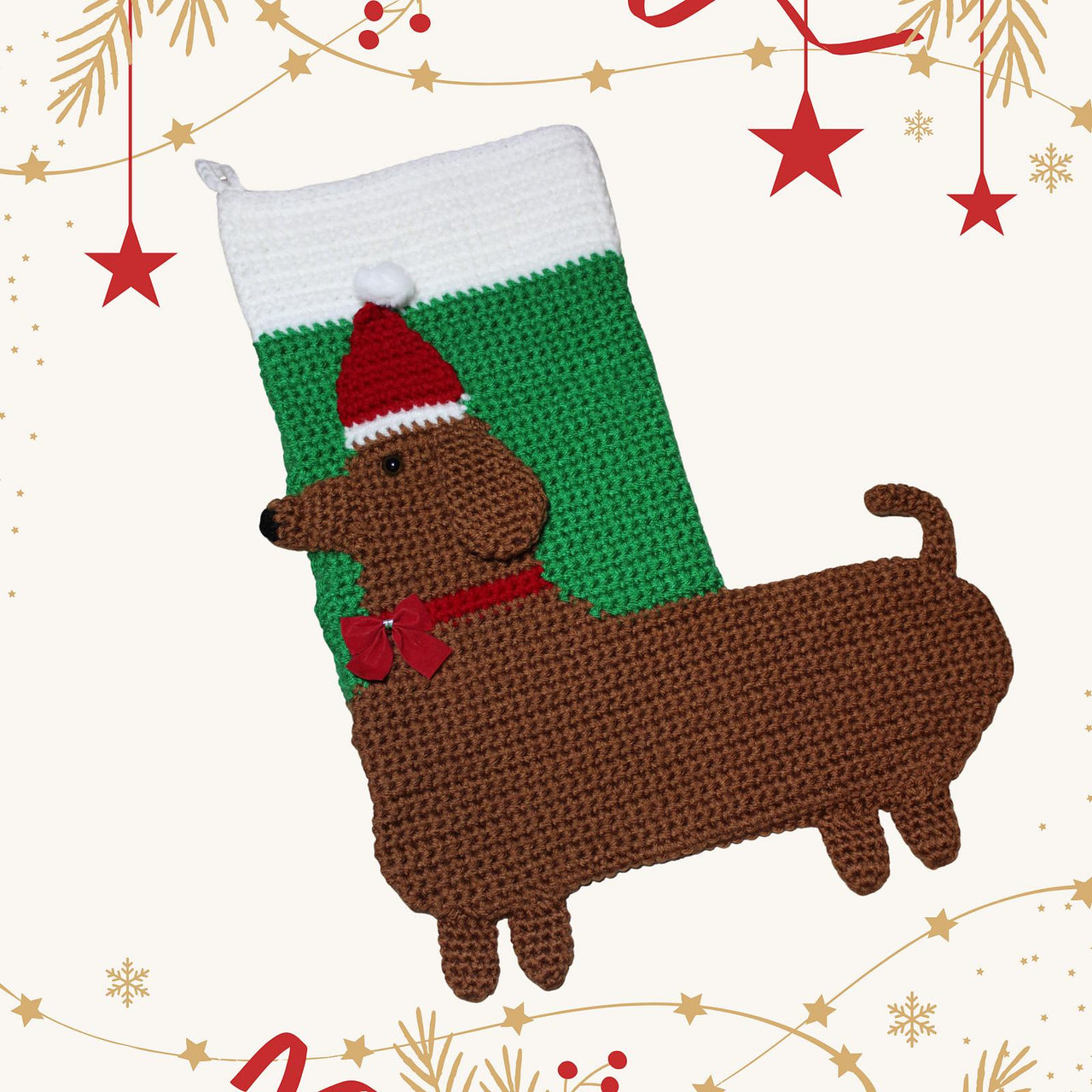 Dachschund Christmas Stocking