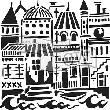 The Crafter's Workshop Crafter's Workshop Template 6"X6" - Floating City