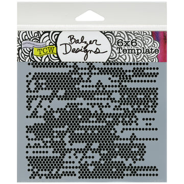 The Crafter's Workshop Crafter's Workshop Template 6"X6" - Tiny Circles