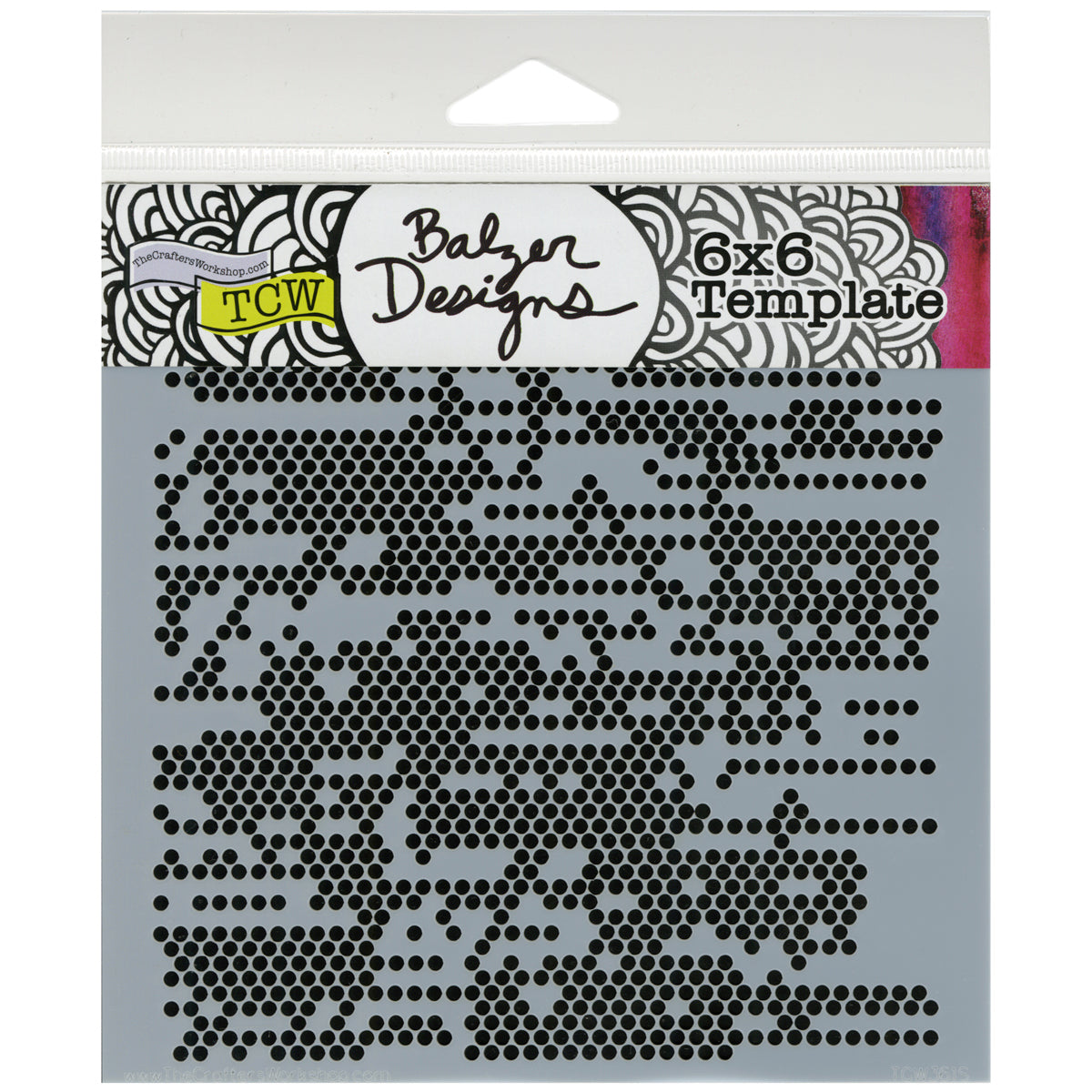 The Crafter's Workshop Crafter's Workshop Template 6"X6" - Tiny Circles