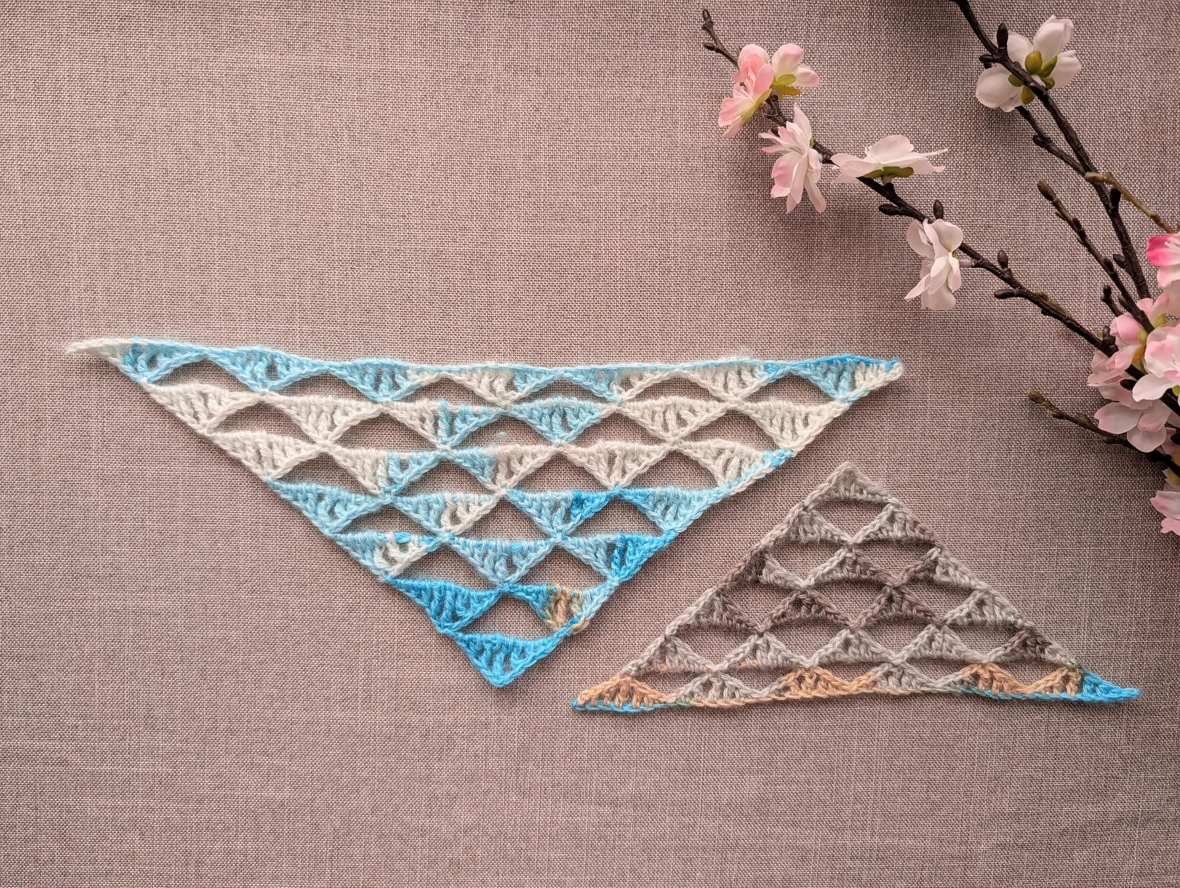 2-in-1: Wide Baktus Triangle Scarf #111
