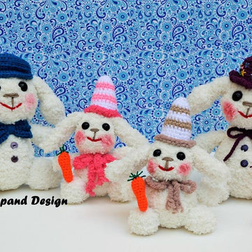 Happy rabbit family