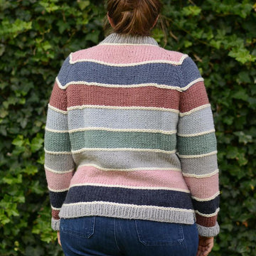 Color Divide  Knit Sweater