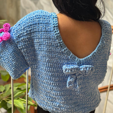 Rain bow sweater crochet PDF pattern