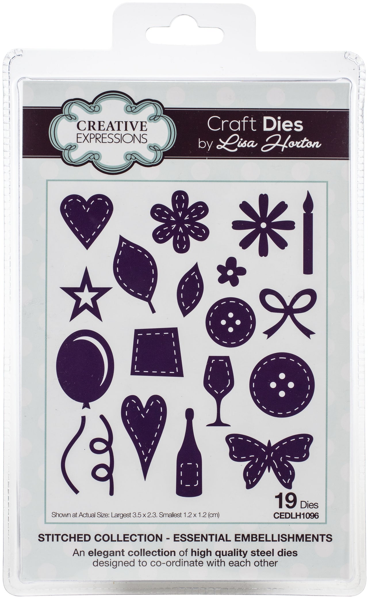 Creative Expressions Stitched Collection Craft Die - Essential Embellishments