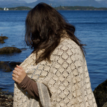 Cotton Grass shawl